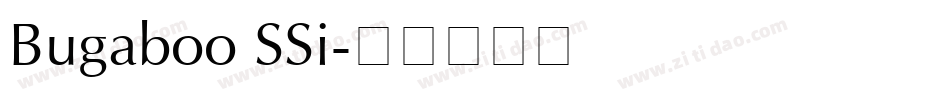 Bugaboo SSi字体转换